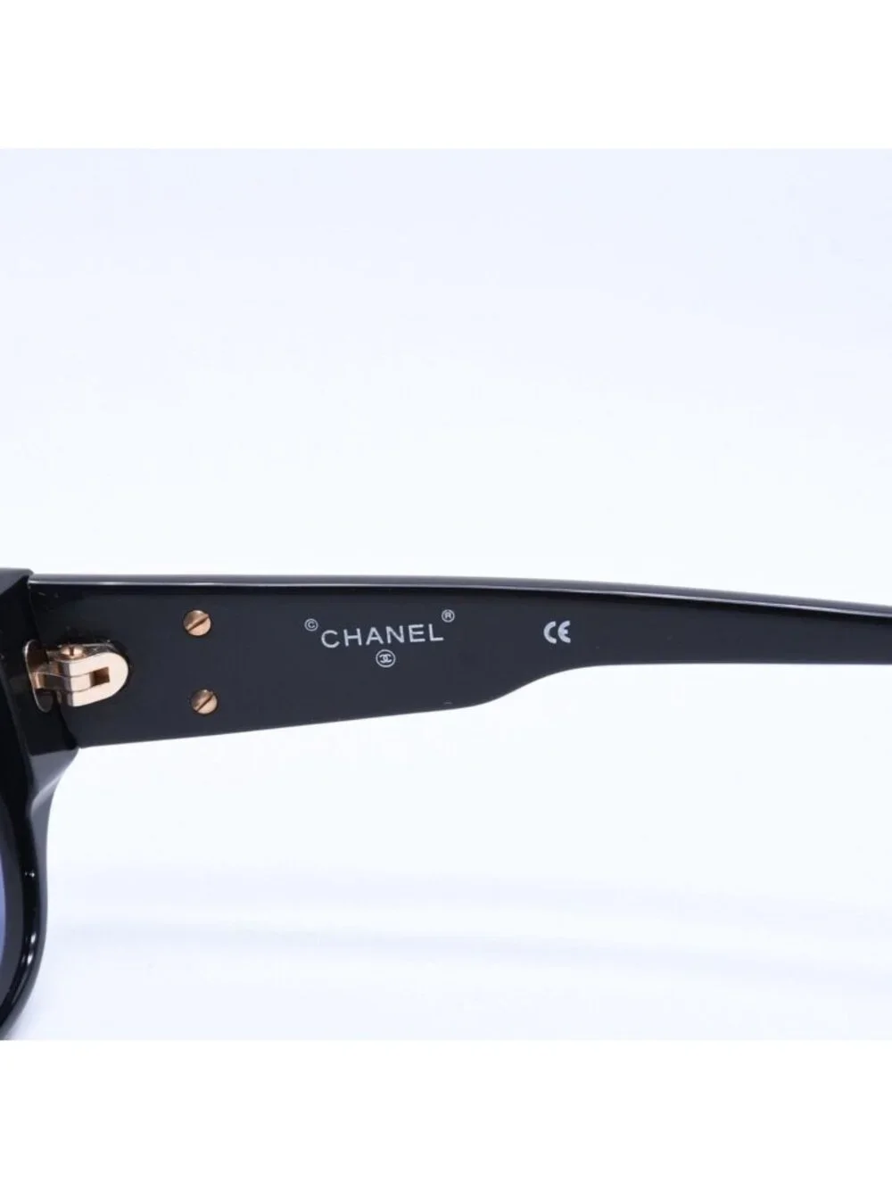Chanel Sunglasses Eyewear CC Logo Acetate Black